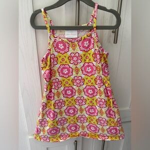 Hanna Andersson Medallion Print Tank Dress with Gathered Waist Girl’s Sz 100 4